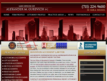 Tablet Screenshot of houstonattorney.net